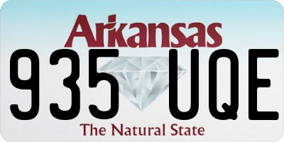 AR license plate 935UQE