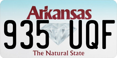 AR license plate 935UQF