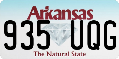 AR license plate 935UQG