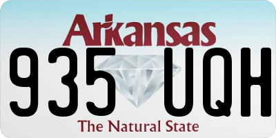AR license plate 935UQH
