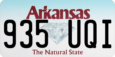 AR license plate 935UQI