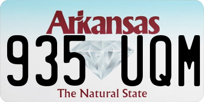 AR license plate 935UQM