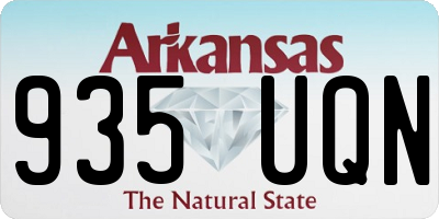AR license plate 935UQN