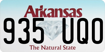 AR license plate 935UQO