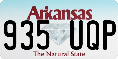 AR license plate 935UQP