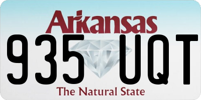 AR license plate 935UQT