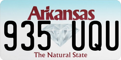 AR license plate 935UQU