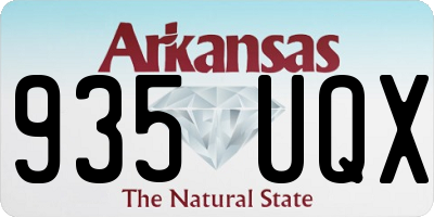 AR license plate 935UQX