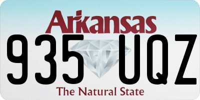 AR license plate 935UQZ