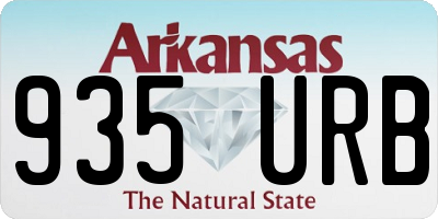 AR license plate 935URB