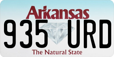 AR license plate 935URD