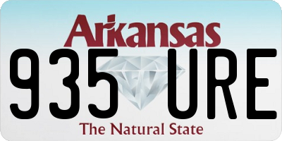 AR license plate 935URE