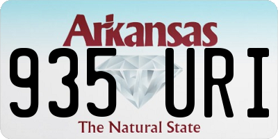 AR license plate 935URI