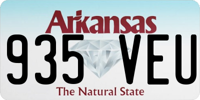 AR license plate 935VEU