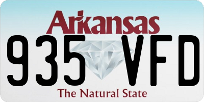 AR license plate 935VFD