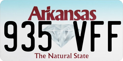 AR license plate 935VFF