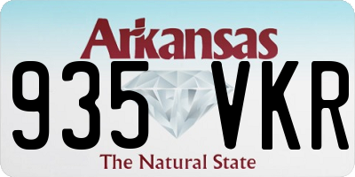 AR license plate 935VKR