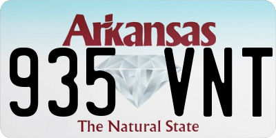 AR license plate 935VNT