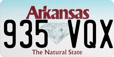 AR license plate 935VQX