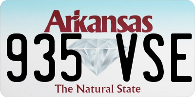 AR license plate 935VSE