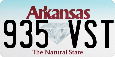 AR license plate 935VST