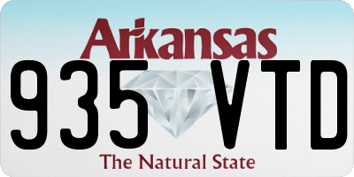AR license plate 935VTD