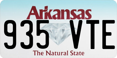 AR license plate 935VTE
