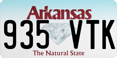 AR license plate 935VTK