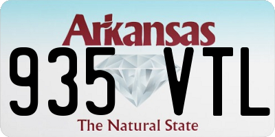 AR license plate 935VTL