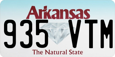 AR license plate 935VTM