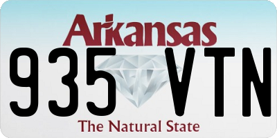 AR license plate 935VTN