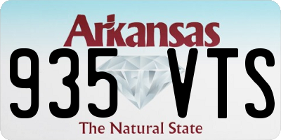 AR license plate 935VTS