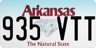 AR license plate 935VTT
