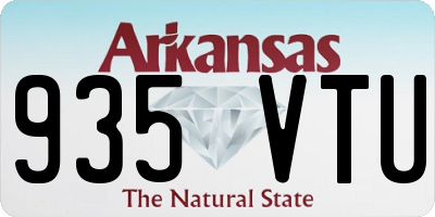 AR license plate 935VTU