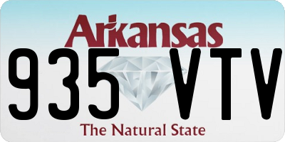 AR license plate 935VTV