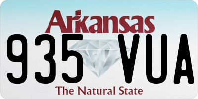 AR license plate 935VUA