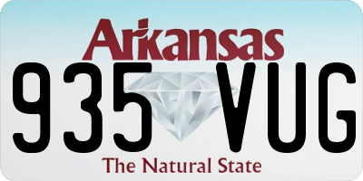 AR license plate 935VUG