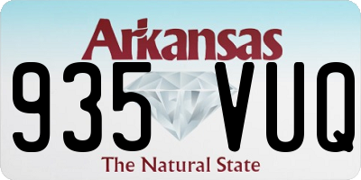 AR license plate 935VUQ