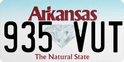 AR license plate 935VUT