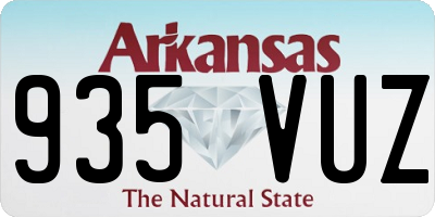 AR license plate 935VUZ