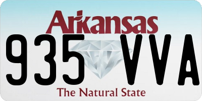 AR license plate 935VVA