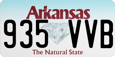 AR license plate 935VVB