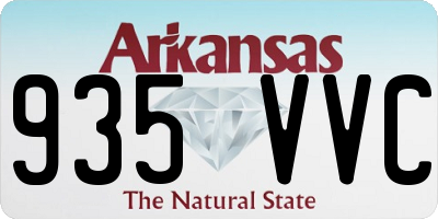 AR license plate 935VVC
