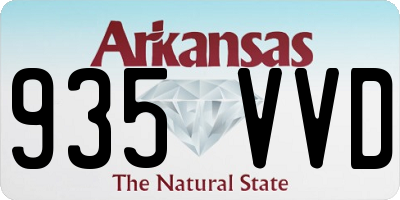 AR license plate 935VVD