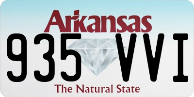 AR license plate 935VVI