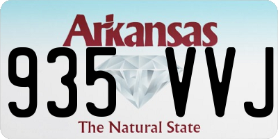 AR license plate 935VVJ