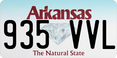 AR license plate 935VVL