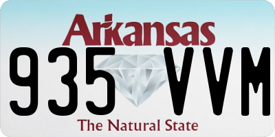 AR license plate 935VVM