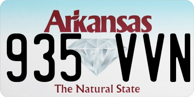 AR license plate 935VVN