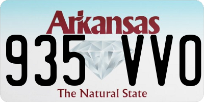 AR license plate 935VVO